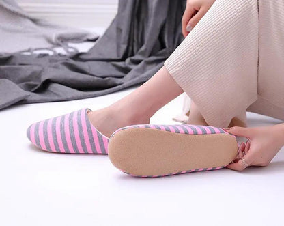 Women Winter Fur Slippers With Non Slip Outsole