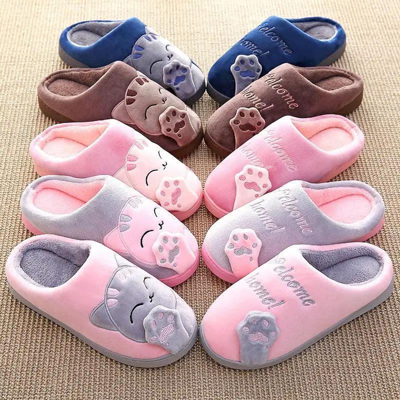 Women Winter Fur Slippers With Non Slip Outsole
