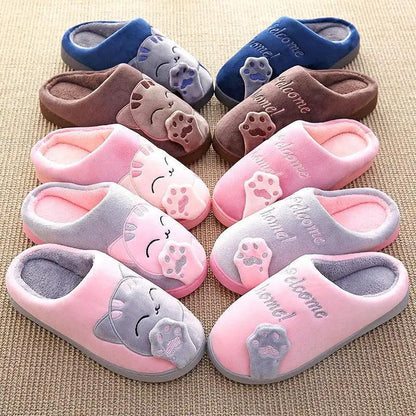 Women Winter Fur Slippers With Non Slip Outsole