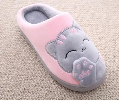 Women Winter Fur Slippers With Non Slip Outsole