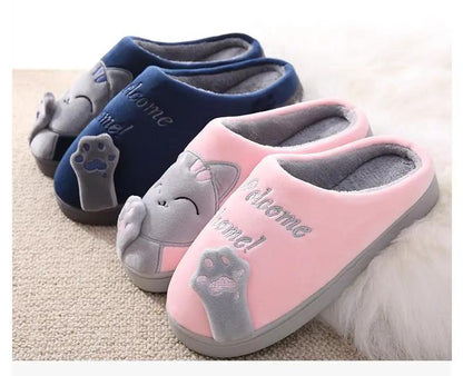 Women Winter Fur Slippers With Non Slip Outsole