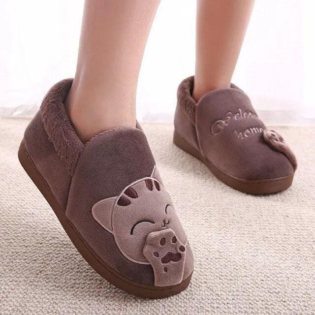 Women Winter Home Slippers Non Slip Memory Foam