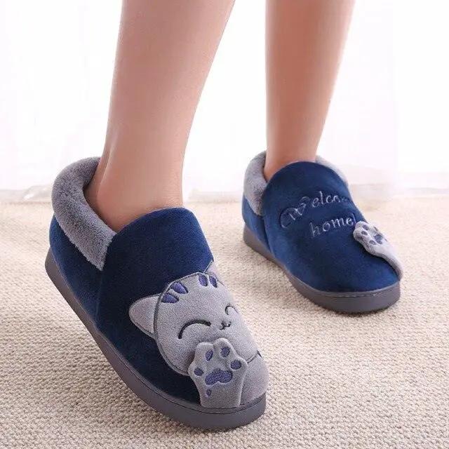 Women Winter Home Slippers Non Slip Memory Foam