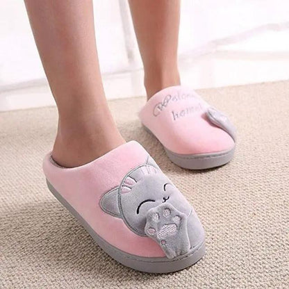 Women Winter Home Slippers Non Slip Memory Foam