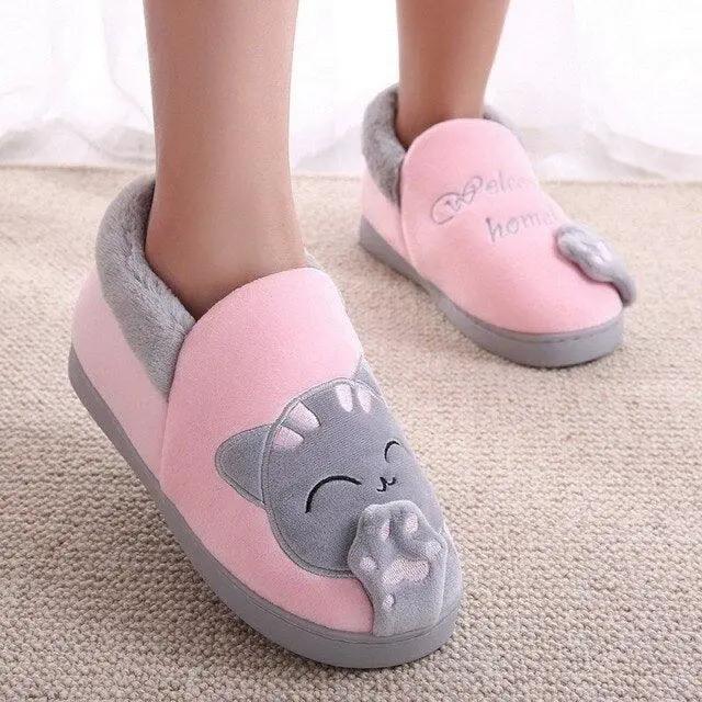 Women Winter Home Slippers Non Slip Memory Foam