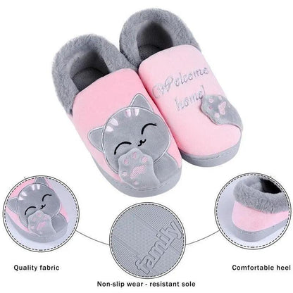 Women Winter Home Slippers Non Slip Memory Foam