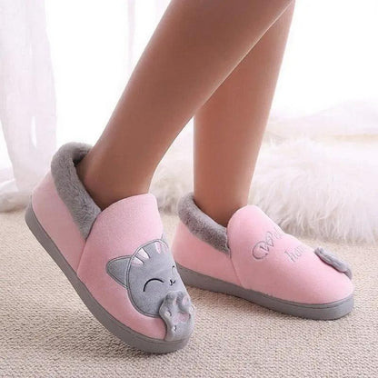 Women Winter Home Slippers Non Slip Memory Foam