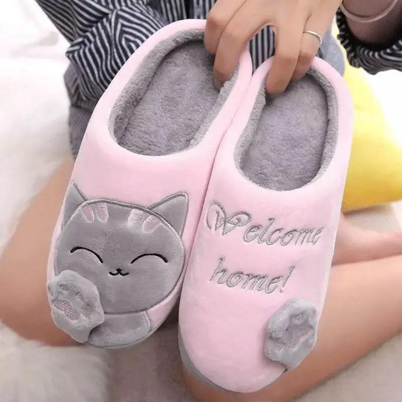 Women Winter Warm Home Slippers With Memory Foam