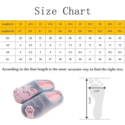 Women Winter Warm Home Slippers With Memory Foam