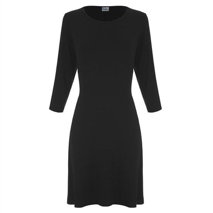 Women's A-Line Bamboo Viscose Dress in Black by Spun Bamboo on Tampa Home & Garden Store