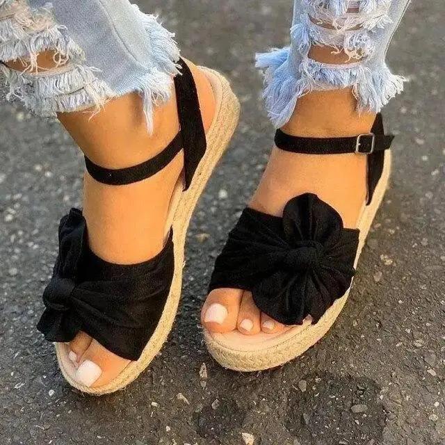 Womens Casual Sandals Buckle Strap Comfort