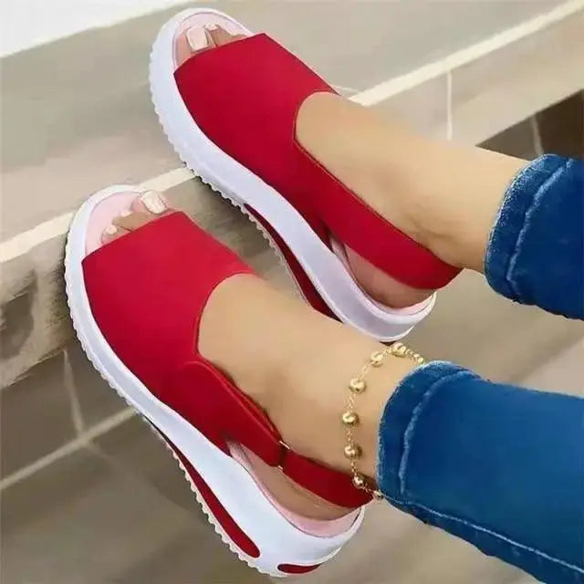 Womens Casual Sandals Buckle Strap Comfort