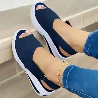 Womens Casual Sandals Buckle Strap Comfort