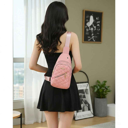 Women's Nylon Crossbody Bag for Travel and Hiking