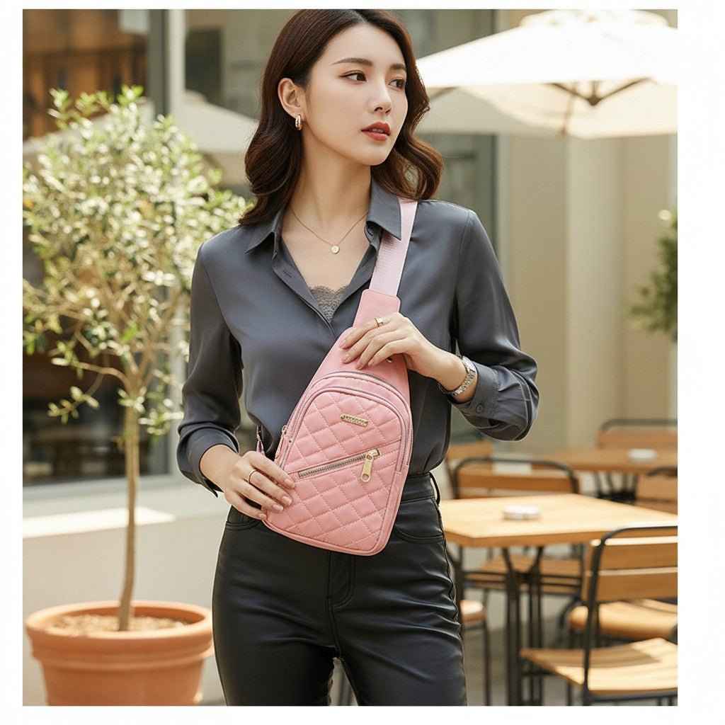 Women's Nylon Crossbody Bag for Travel and Hiking
