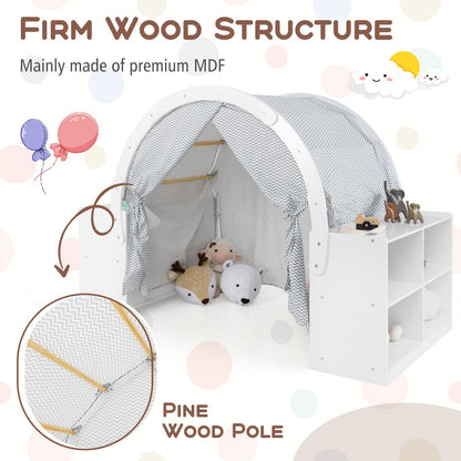 GemGear kids play tent with curtain shade panels and 8 cubbies on Tampa Home & Garden Store