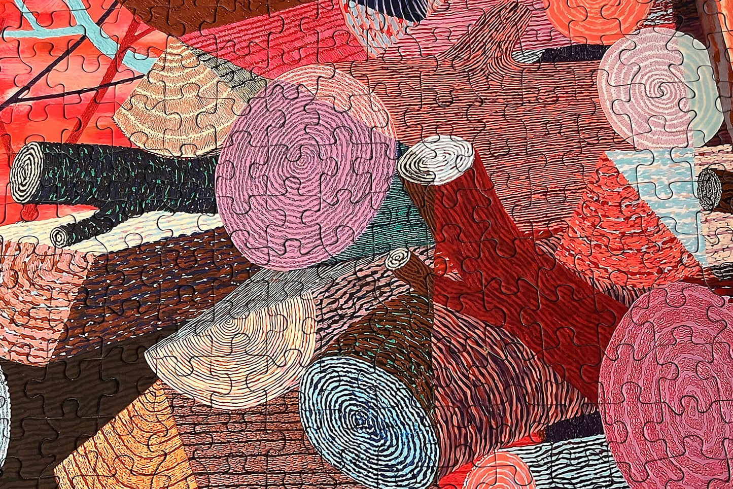 Woodpile 1000 Piece Puzzle by Benjamin Degen