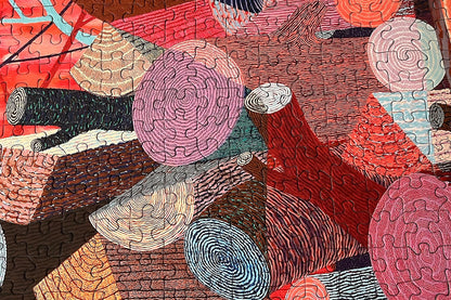 Woodpile 1000 Piece Puzzle by Benjamin Degen