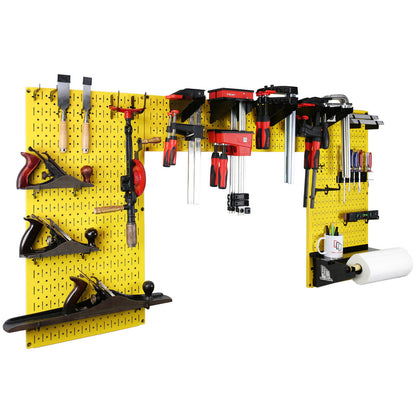 Metal Pegboard and Tool Storage Organizer Set