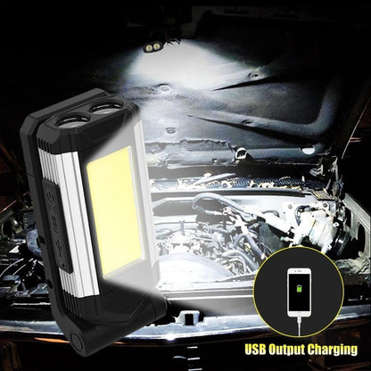 Stevvex rechargeable LED work light, waterproof USB charging, magnetic base and hanging hook on Tampa Home & Garden Store
