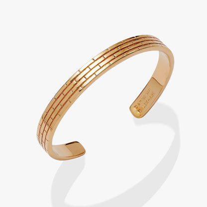 The Wizard of Oz Yellow Brick Road Cuff Bracelet by ALEX AND ANI, rose-gold brick-link cuff on Tampa Home & Garden Store