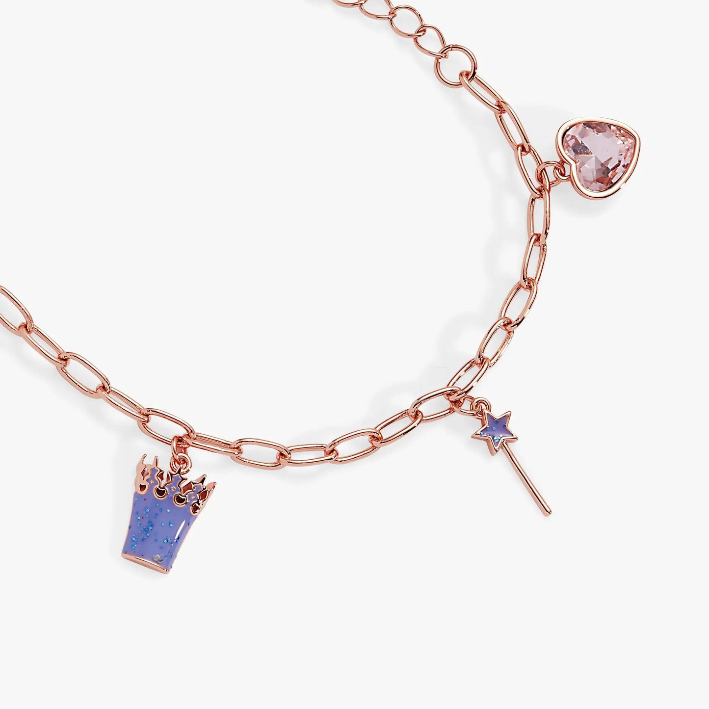 The Wizard of Oz Good Witch Charm Bracelet by ALEX AND ANI, rose-gold chain with crystal charm on Tampa Home & Garden Store