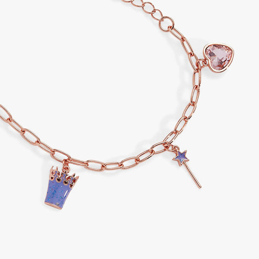 The Wizard of Oz Good Witch Charm Bracelet by ALEX AND ANI, rose-gold chain with crystal charm on Tampa Home & Garden Store