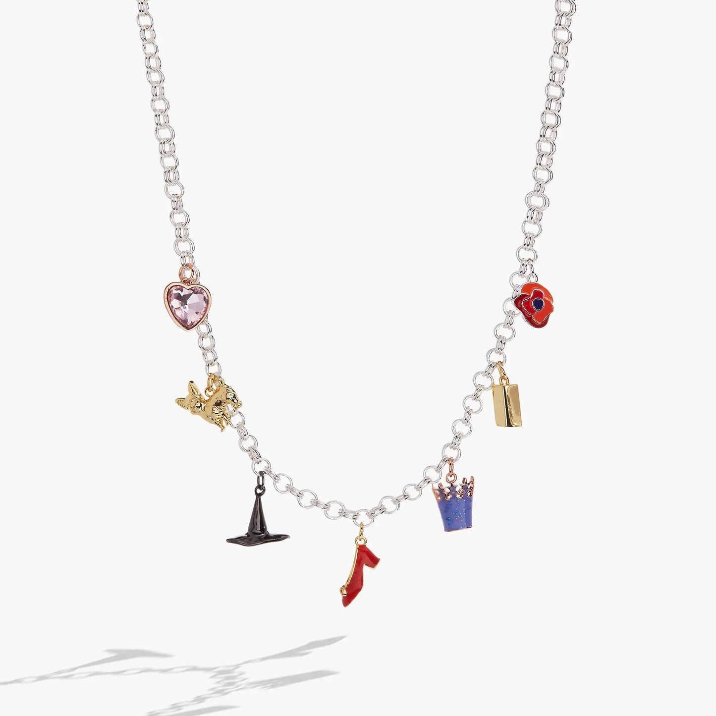 Wizard of Oz Charm Necklace with Ruby Slipper