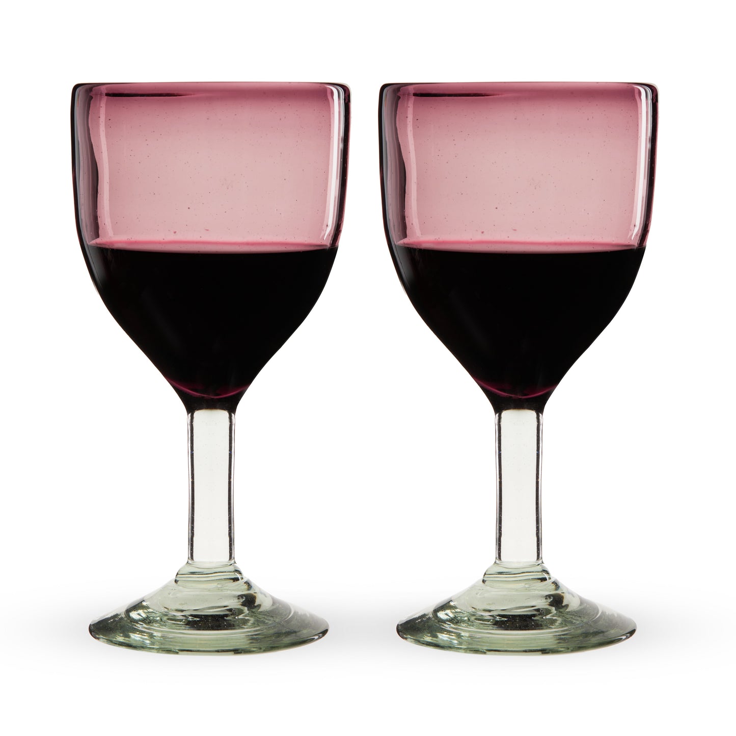 Segunda Vida Recycled Stemmed Wine Glasses