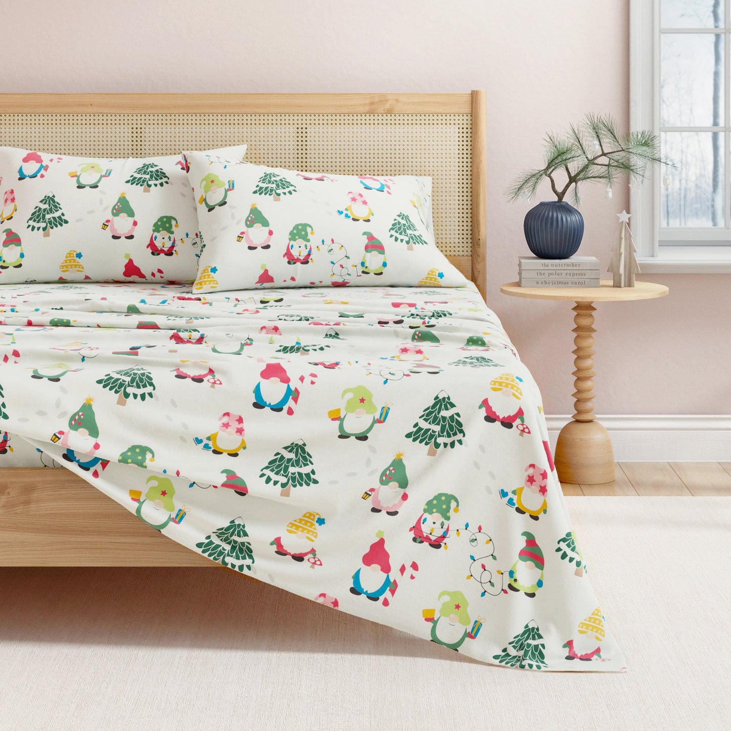 Turkish Cotton And Christmas Flannel Sheet Set
