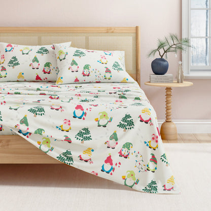 Turkish Cotton And Christmas Flannel Sheet Set