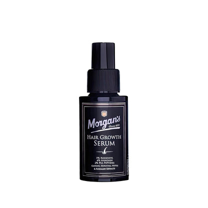 Morgan's Hair Growth Serum bottle, dark glass with label branding on Tampa Home & Garden Store