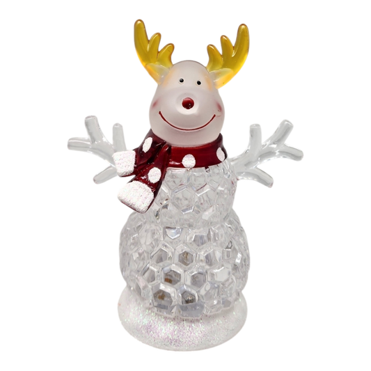 Renne lumineux scintillant - 11,5 cm