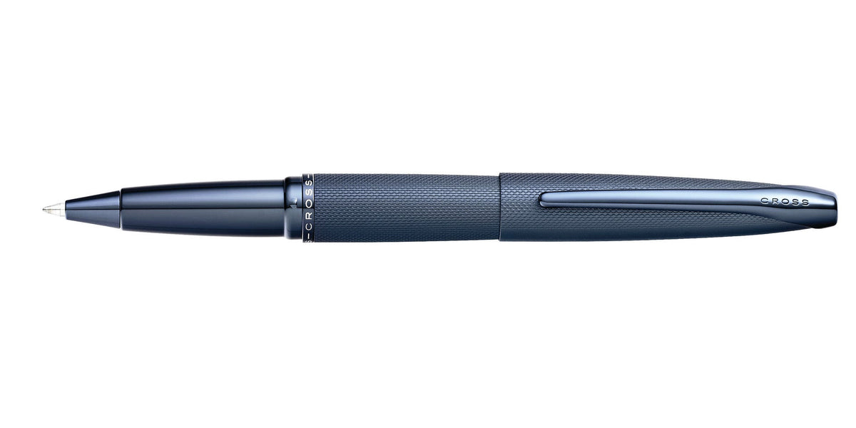 ATX® sandblasted dark blue rollerball pen with textured grip and Cross branding on Tampa Home & Garden Store