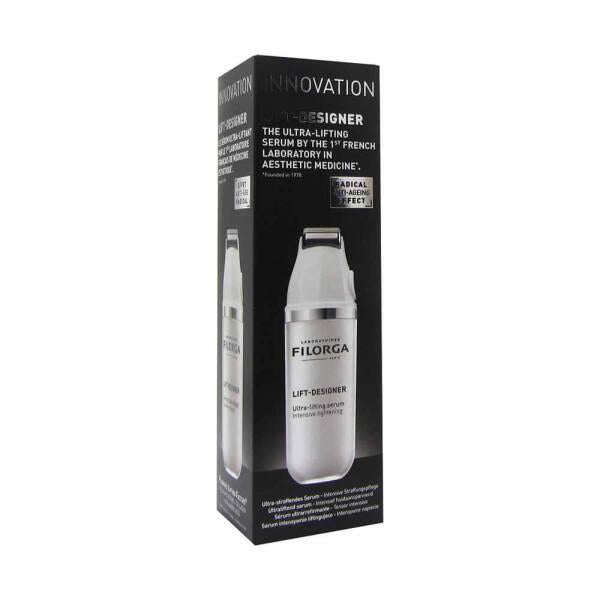 Face serum Filorga Lift-Designer box with silver bottle 30ml black packaging on Tampa Home & Garden Store