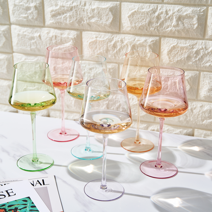 Monet Stemmed Wine Glasses and the Set of 6