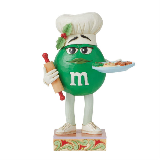 Figurine M&amp;M'S verte avec des biscuits