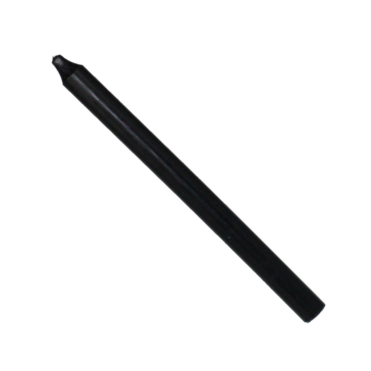 Rustic Taper Dinner Candle - 12 Inch Black