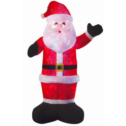 8 ft LED Santa inflatable with red suit and white fur trim by The Country Christmas Loft on Tampa Home & Garden Store