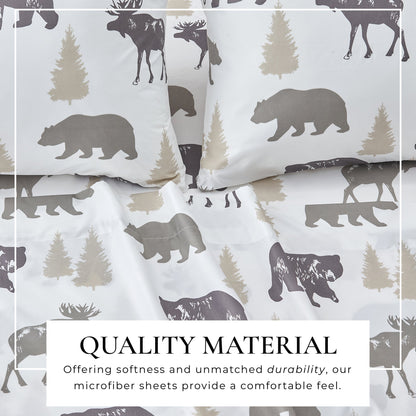 Lodge Printed Sheet Set and the Rustic Print