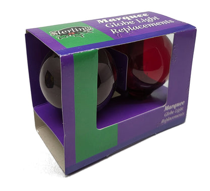 Ampoules de rechange pour enseigne lumineuse - Lot de 2 - Rouge