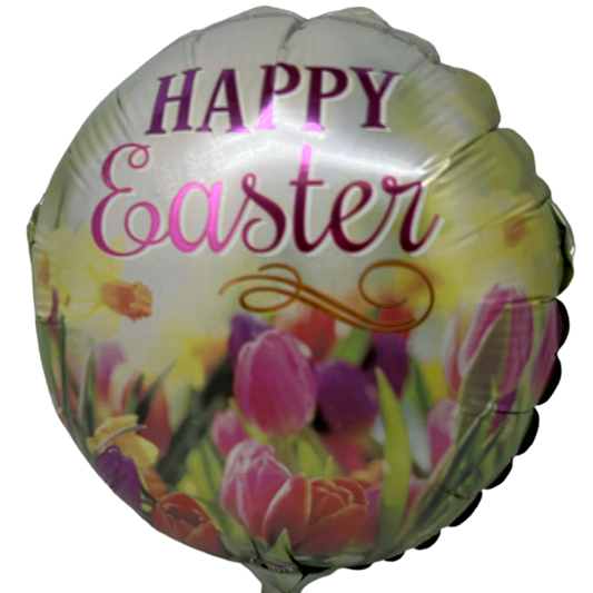 Easter Pre-Inflated - Happy Easter Tulips  Balloon