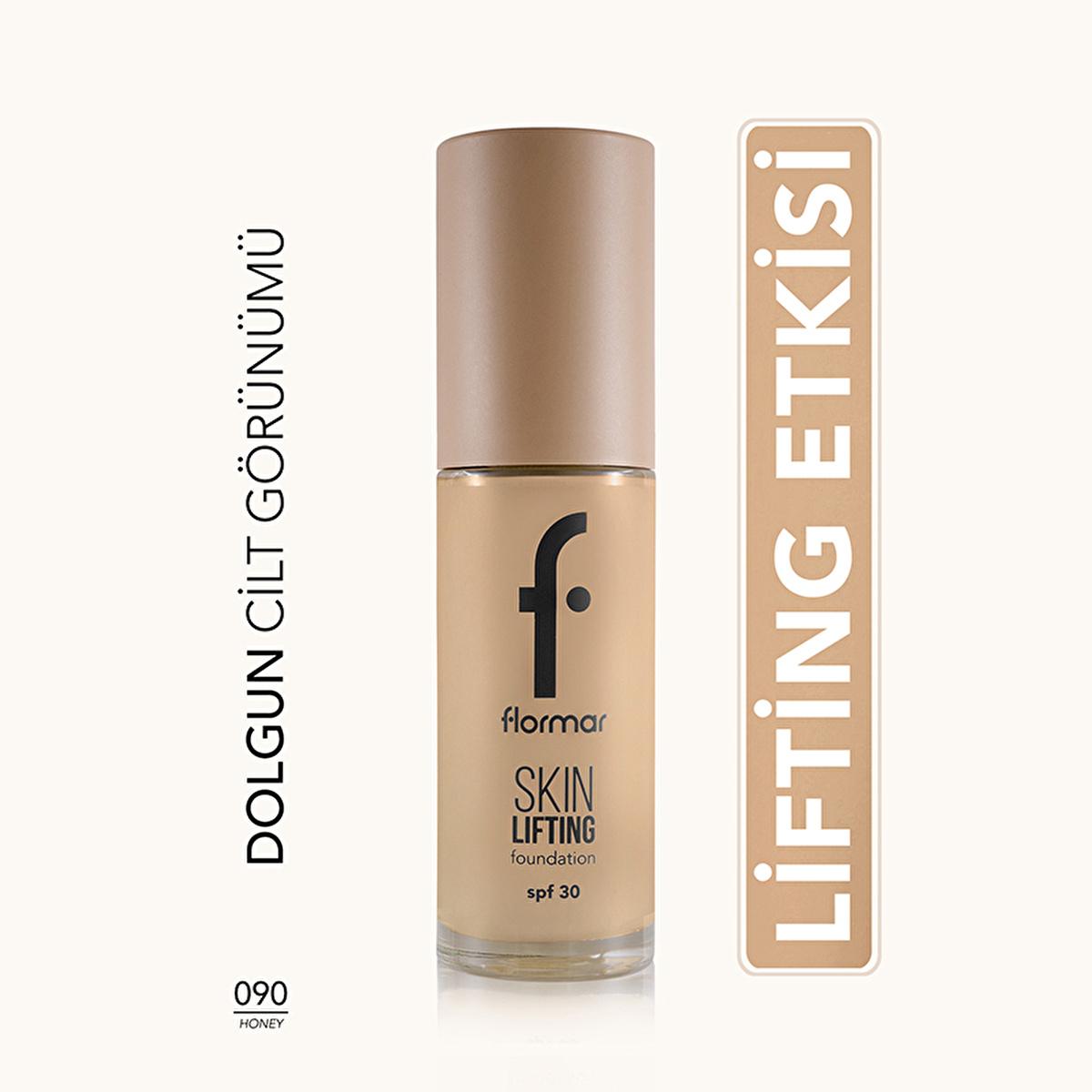 Flormar Skin Lifting foundation bottle in honey shade SPF 30 on Tampa Home & Garden Store