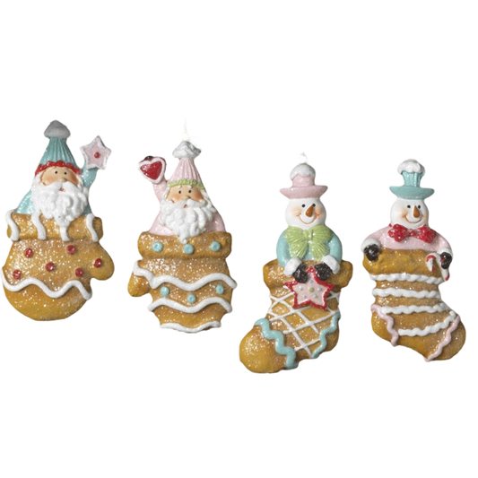 Whimsical Gingerbread Stocking Ornament - - Tampa Home & Garden Store