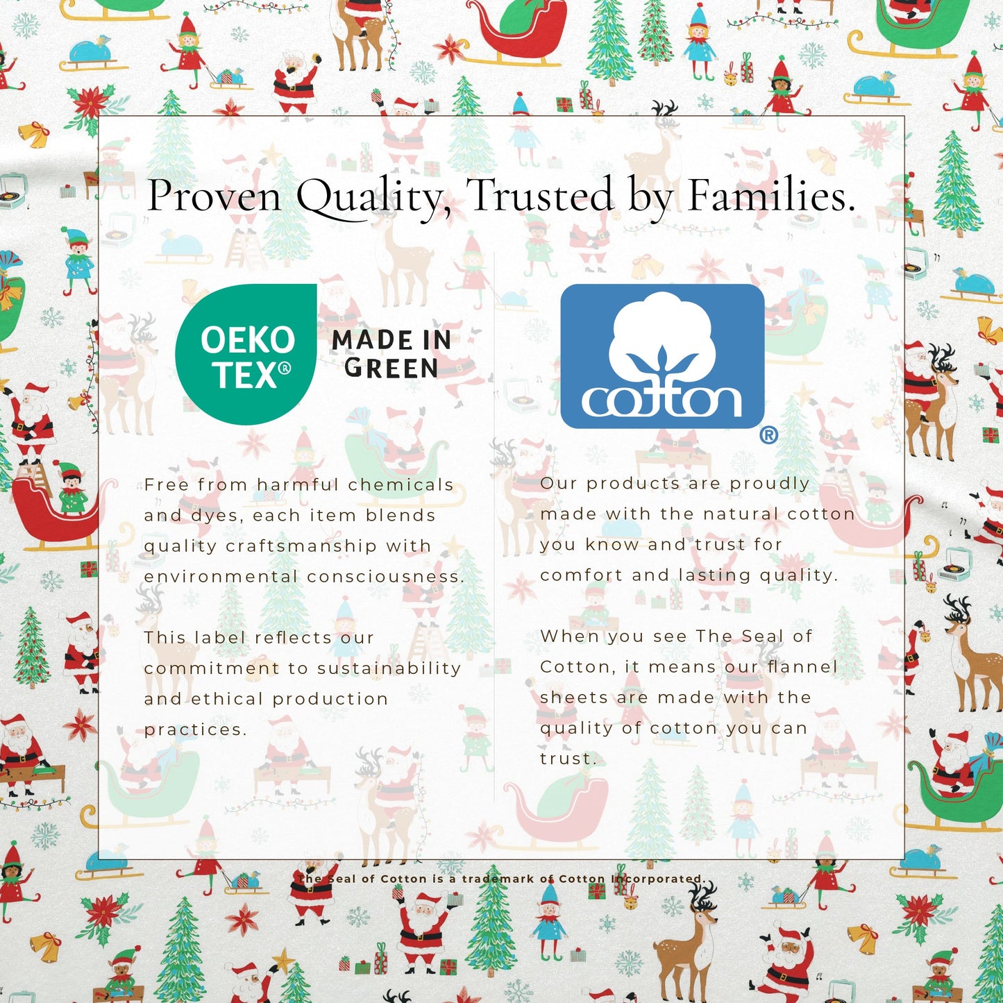 Soft and Plush Turkish Cotton Christmas Sheets
