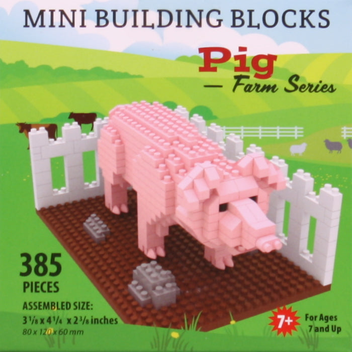 Mini blocs de construction - Série Ferme - Cochon