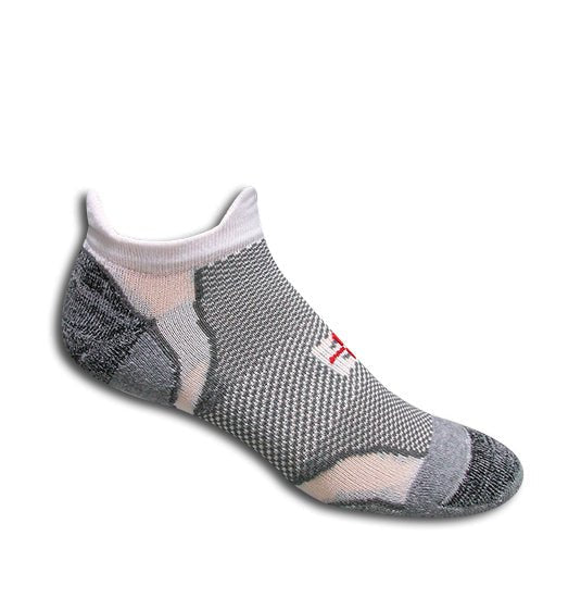 X-FIT Running Sock gray mesh athletic sock Covert Threads brand with low-cut design on Tampa Home & Garden Store