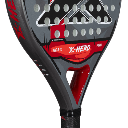NOX X Hero Red 2026 Padel Racket by Racket Central, red/gray graphic with HR3 branding on Tampa Home & Garden Store