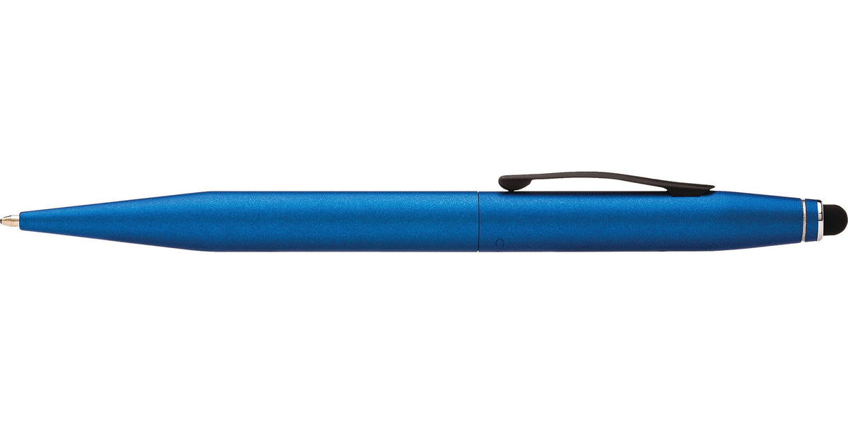 Tech2 metallic blue dual-function pen by A.T. Cross with black clip on Tampa Home & Garden Store