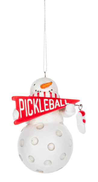 Snowman Pickle Ball Ornament - Tampa Home & Garden Store